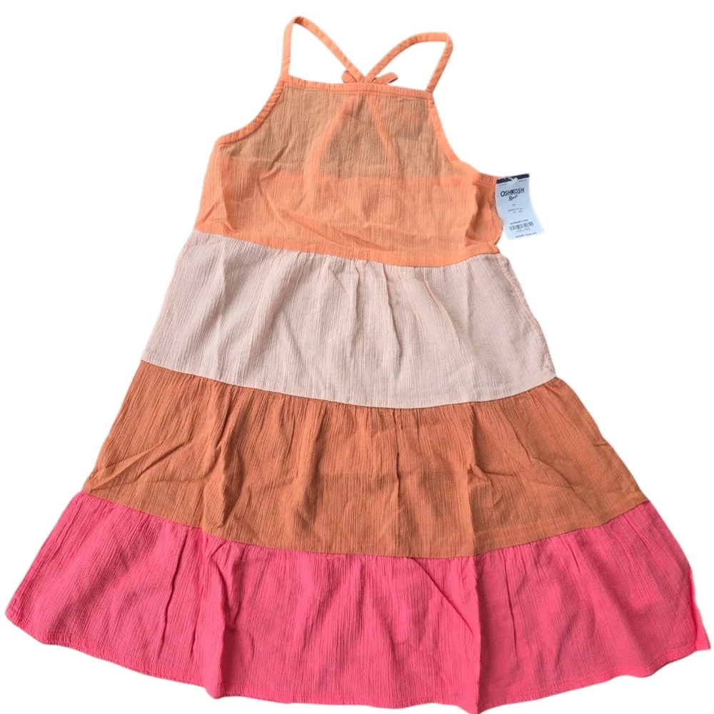 NWT OshKosh Bgosh Colorful Striped  Dress Size 12